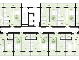 Продается 1-комнатная квартира ЖК Новый парк, дом 3, 45.71  м², 5405121 рублей