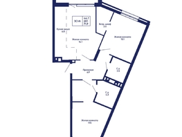 Продается 3-комнатная квартира ЖК Gorizont (Горизонт), дом 2, 71.9  м², 8900000 рублей