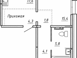 Продается 2-комнатная квартира ЖК Гренландия, Лес дом №5, 63.6  м², 7150000 рублей