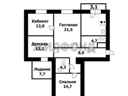 Продается 3-комнатная квартира Есенина ул, 99 м², 13200000 рублей