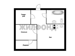 Продается 1-комнатная квартира ЖК Родонит, дом 1, 51.7  м², 10199000 рублей