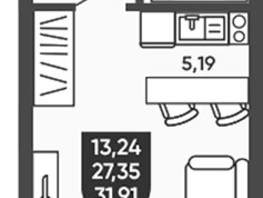 Продается Студия ЖК Ермак, 28.26  м², 4100000 рублей