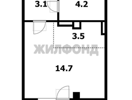 Продается Студия Ивана Севастьянова ул, 26  м&sup2;, 3500000 рублей