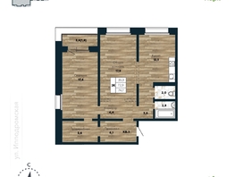 Продается 2-комнатная квартира ЖК Галактика, дом 4 Марс, 74.7  м&sup2;, 9210000 рублей