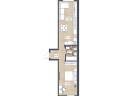 Продается 2-комнатная квартира ЖК Радуга Сибири, дом 14, 48.89  м&sup2;, 5060115 рублей