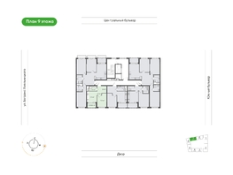 Продается 1-комнатная квартира  Природные кварталы Сибирия, 33.6  м&sup2;, 4619217 рублей