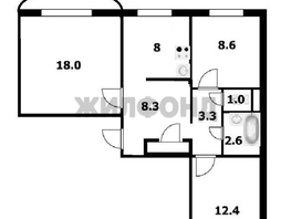 Продается 3-комнатная квартира Есенина ул, 62.3  м&sup2;, 5500000 рублей