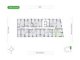 Продается 2-комнатная квартира  Природные кварталы Сибирия, 51.4  м&sup2;, 6485541 рублей