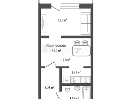 Продается 2-комнатная квартира Плющихинская ул, 39  м&sup2;, 4500000 рублей