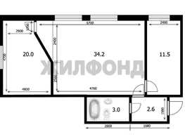 Продается 2-комнатная квартира Локтинская ул (Светлый мкр-н), 65.5  м&sup2;, 5600000 рублей