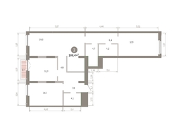 Продается 3-комнатная квартира ЖК Европейский берег, дом 45, 106.4  м&sup2;, 15240000 рублей