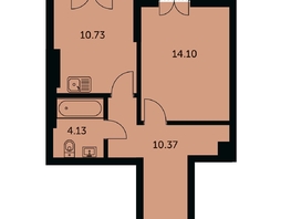 Продается 1-комнатная квартира ЖК Академия, дом 3, 40.6  м&sup2;, 9020000 рублей