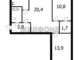Продается 3-комнатная квартира Громова ул, 58.7  м&sup2;, 5999000 рублей