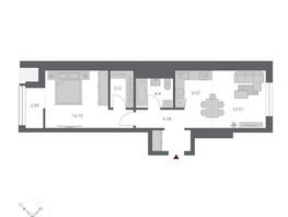 Продается 2-комнатная квартира ЖК Беринг, дом 3, 54.17  м&sup2;, 9475000 рублей