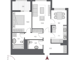 Продается 2-комнатная квартира  Дом Нобель, 61  м&sup2;, 12100000 рублей