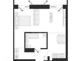 Продается 1-комнатная квартира ЖК Нормандия-Неман, дом 3, 43  м&sup2;, 6600000 рублей