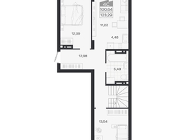 Продается 4-комнатная квартира ЖК Ясный берег, дом 19, бс 2-5, 123.29  м&sup2;, 17417000 рублей