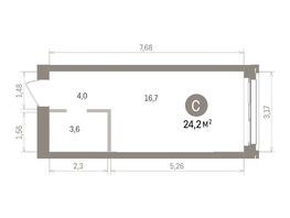 Продается Студия ЖК Европейский берег, дом 32, 24.21  м&sup2;, 6290000 рублей