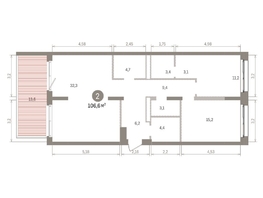 Продается 2-комнатная квартира ЖК Европейский берег, дом 32, 106.61  м&sup2;, 19260000 рублей
