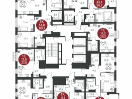 Продается 1-комнатная квартира ЖК Скандинавские кварталы, дом 1, 40.4  м&sup2;, 6047800 рублей