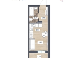 Продается Студия ЖК Радуга Сибири, дом 14, 21.87  м&sup2;, 3280500 рублей