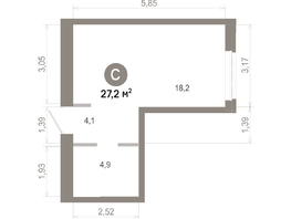 Продается Студия  Квартал Молодость, дом 1, 27.18  м&sup2;, 4910000 рублей