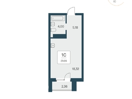 Продается Апартамент АК Тайм Парк, 30  м&sup2;, 5482500 рублей