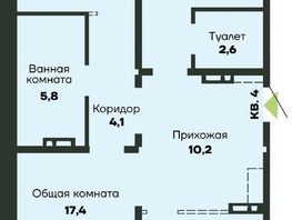Продается 3-комнатная квартира ЖК Гренландия, Лес дом №4, 93.8  м&sup2;, 9550000 рублей