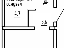 Продается 1-комнатная квартира ЖК Самоцветы, Бирюза дом 2, 41.7  м&sup2;, 4450000 рублей