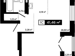 Продается Студия ЖК Платина, 39.22  м&sup2;, 14321000 рублей