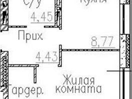 Продается 1-комнатная квартира ЖК Пегас, 32.33  м&sup2;, 6920000 рублей