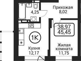 Продается 1-комнатная квартира ЖК Пегас, 36.21  м&sup2;, 8768000 рублей