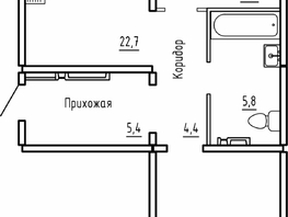 Продается 2-комнатная квартира ЖК Самоцветы, Бирюза дом 1, 73.1  м&sup2;, 6650000 рублей