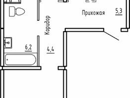Продается 2-комнатная квартира ЖК Самоцветы, Бирюза дом 1, 67  м&sup2;, 7900000 рублей