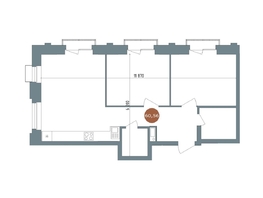 Продается 2-комнатная квартира  1956 Кварталы Телецентра, 2, 60.3  м&sup2;, 11290000 рублей