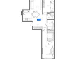 Продается 2-комнатная квартира ЖК 1956 на улице Станиславского, 73.2  м&sup2;, 11250000 рублей