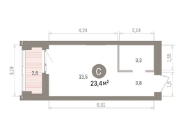 Продается Студия ЖК Европейский берег, дом 32, 23.36  м&sup2;, 6590000 рублей