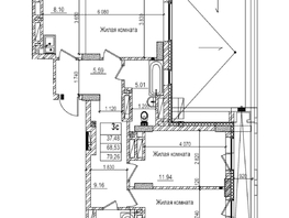 Продается 2-комнатная квартира ЖК Чернышевский, корп 3.3, 68.5  м&sup2;, 14200000 рублей