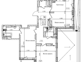 Продается 2-комнатная квартира ЖК Чернышевский, корп 3.3, 82.1  м&sup2;, 17200000 рублей