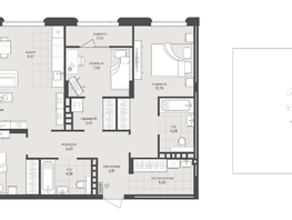 Продается 3-комнатная квартира ЖК Новый Кедровый, дом 2, 133.89  м&sup2;, 17250000 рублей