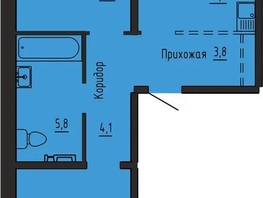 Продается 2-комнатная квартира ЖК Самоцветы, Бирюза дом 3, 63.9  м&sup2;, 8630000 рублей