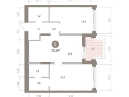 Продается 2-комнатная квартира ЖК Европейский берег, дом 32, 73.09  м&sup2;, 12930000 рублей
