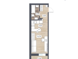 Продается Студия ЖК Радуга Сибири, дом 14, 26.9  м&sup2;, 4100000 рублей