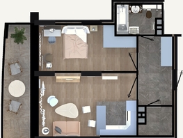 2-комнатная квартира, 49 м², 15/24 этаж