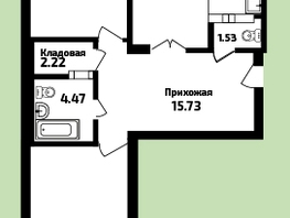 3-комнатная квартира, 90.87 м², 5/16 этаж