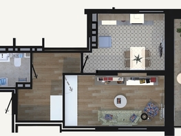 1-комнатная квартира, 37.95 м², 23/24 этаж