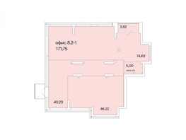 Продается Офис РАСЦВЕТАЙ НА КРАСНОМ, дом 8, сек 1,2, 171.75 м², 25762500 рублей