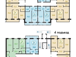Продается 1-комнатная квартира Зеленая ул, 41.3 м², 1790000 рублей