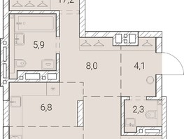 Продается 2-комнатная квартира ЖК Тайм Сквер, 85  м², 14705600 рублей