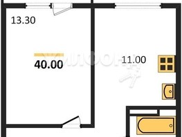 Продается 1-комнатная квартира ЖК Квартал Сосновый бор, дом 1, 40  м², 3900000 рублей